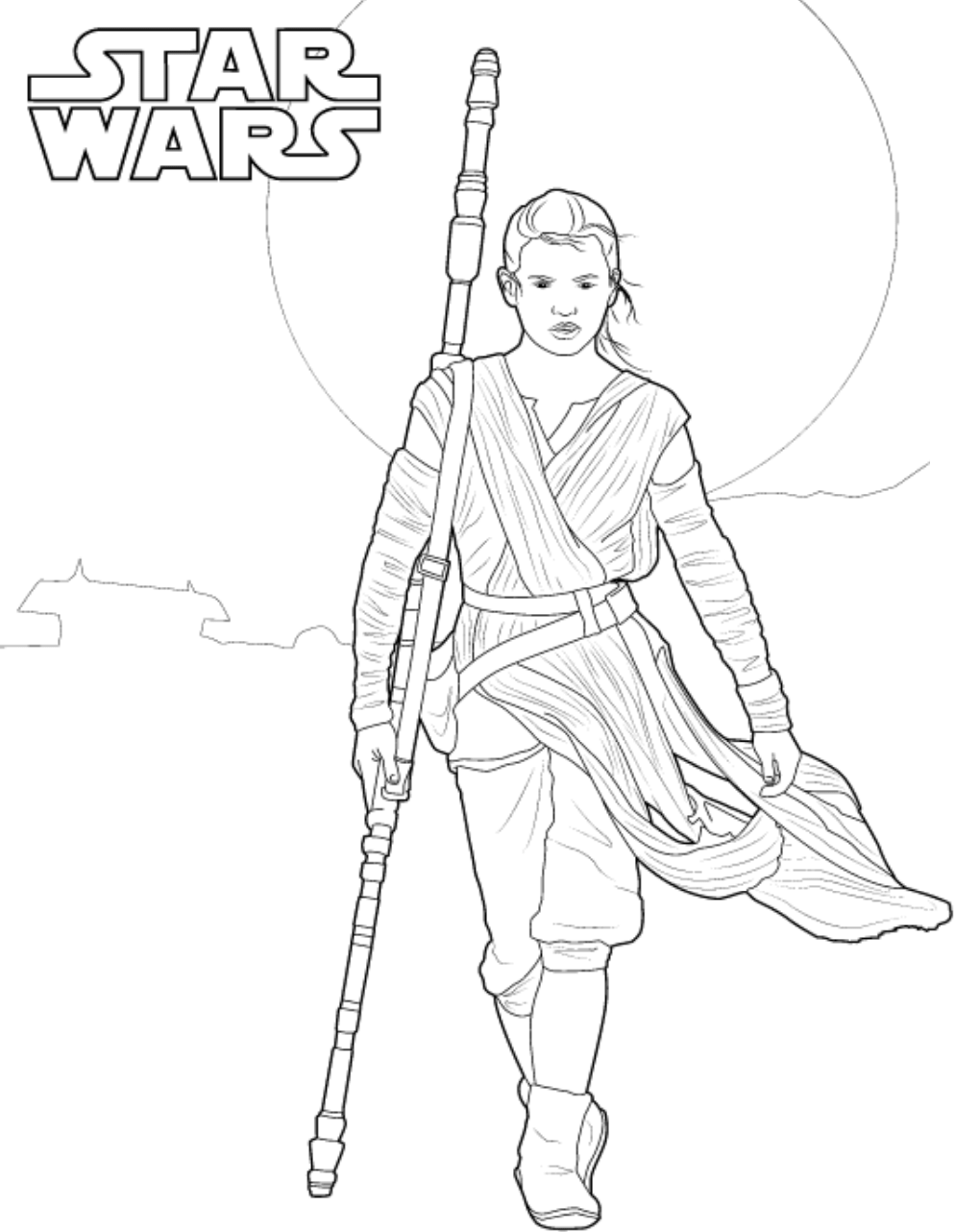 Rey coloring pages