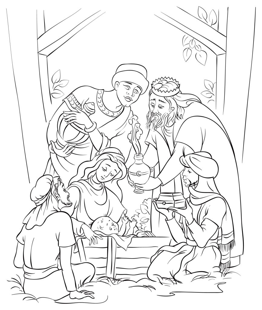 Dãa de reyes free coloring pages