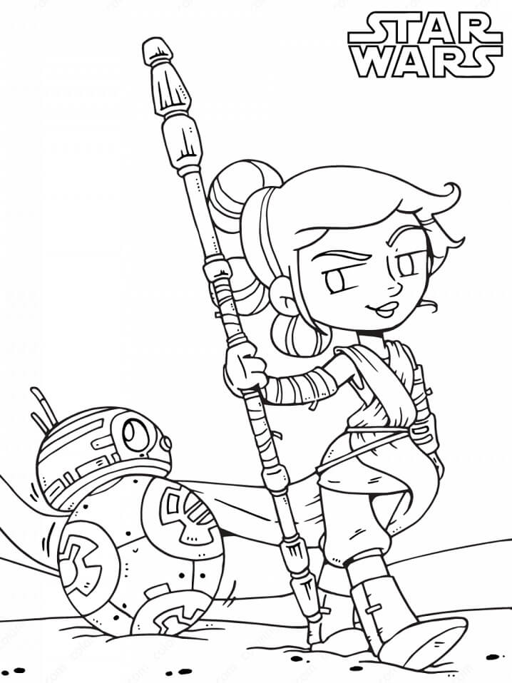 Rey coloring pages