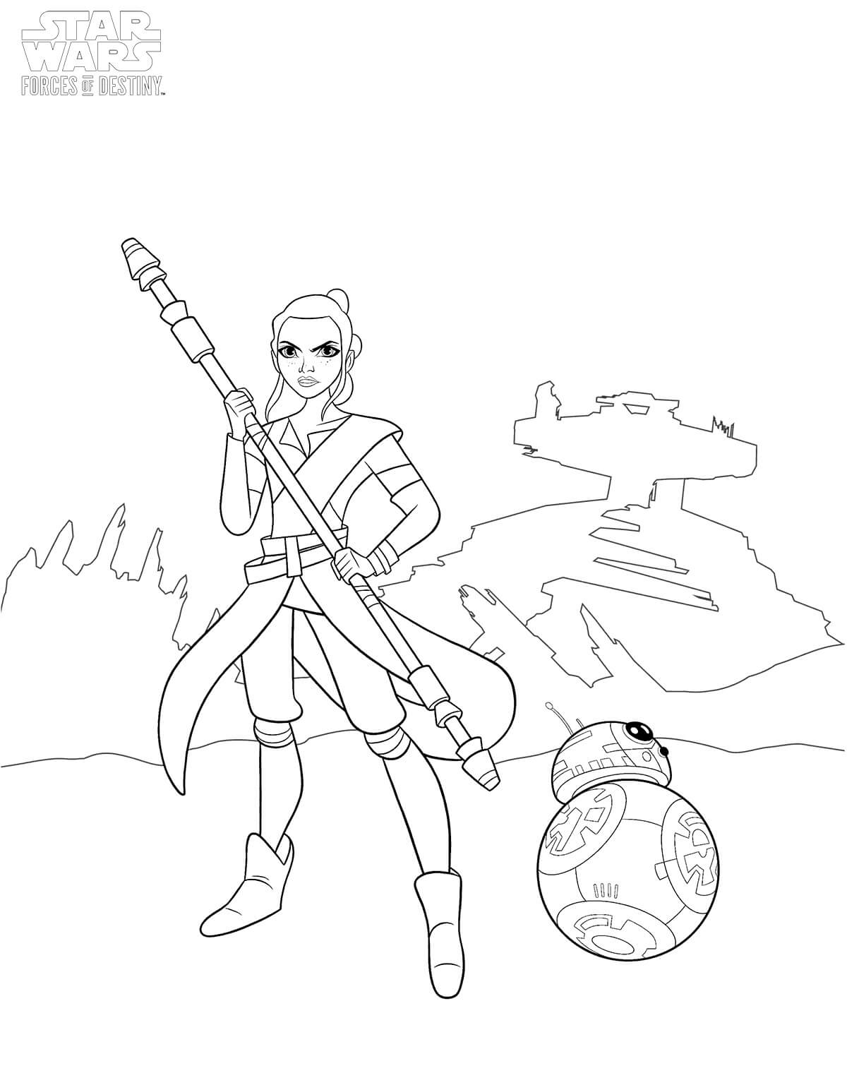 Rey coloring pages
