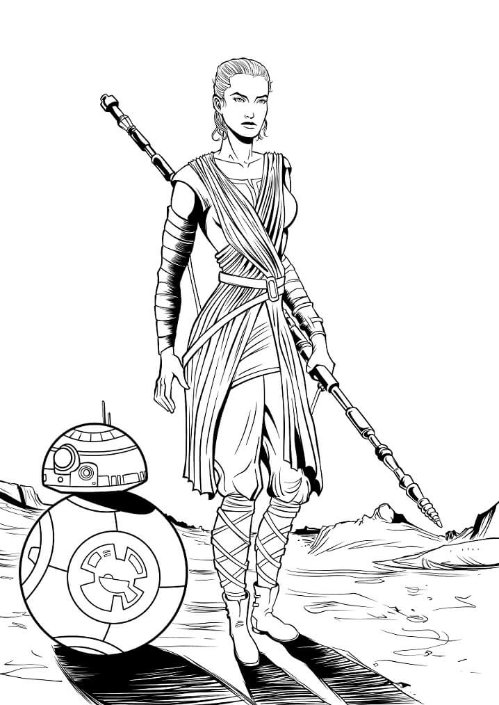 Rey coloring pages