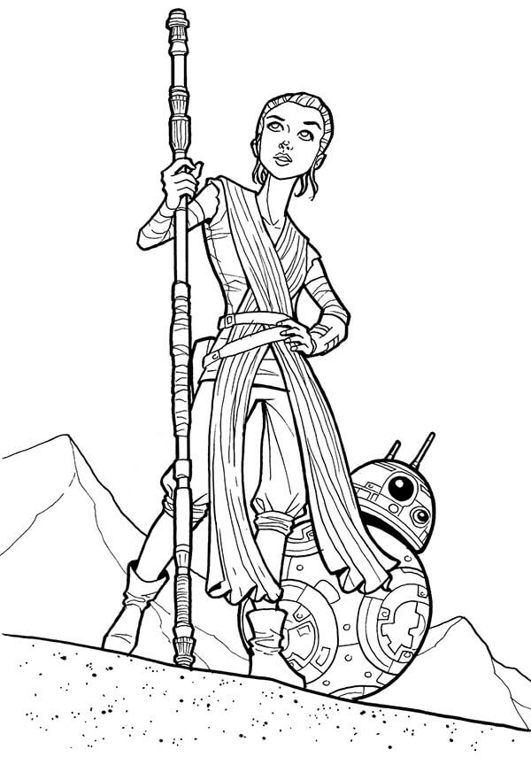 Rey coloring pages