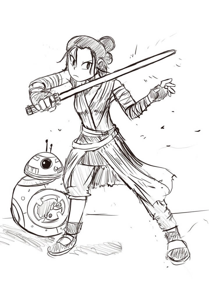 Rey coloring pages