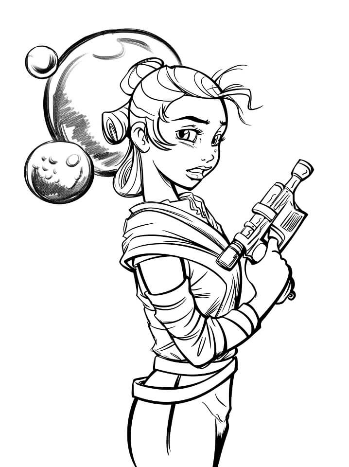 Rey coloring pages