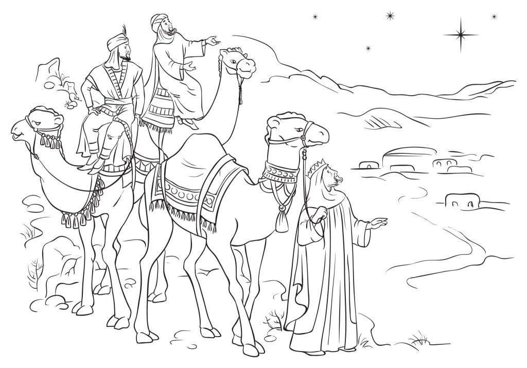 Dãa de reyes free coloring pages