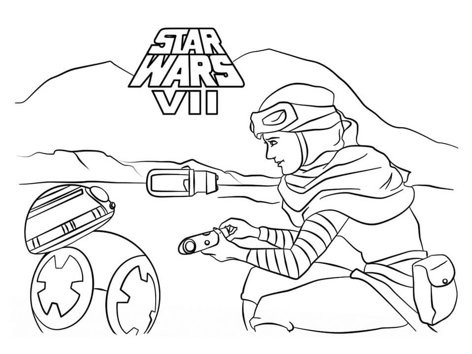 Rey coloring pages