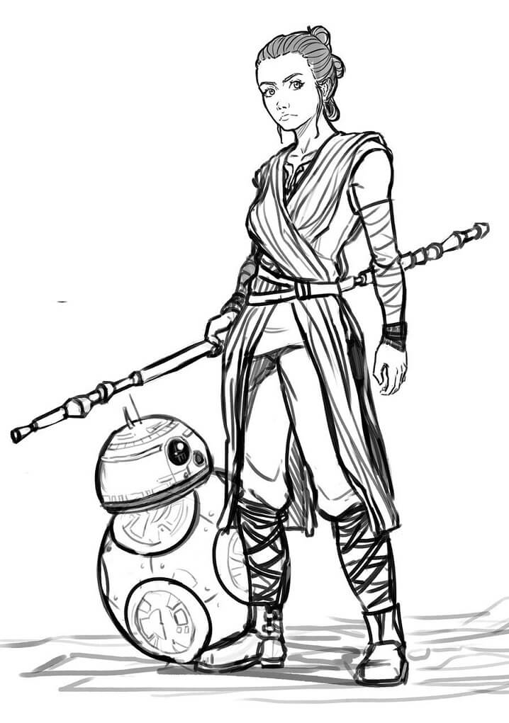 Rey coloring pages