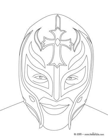 Wrestler rey misterio coloring pages
