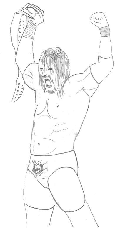 Coloring page wrestling