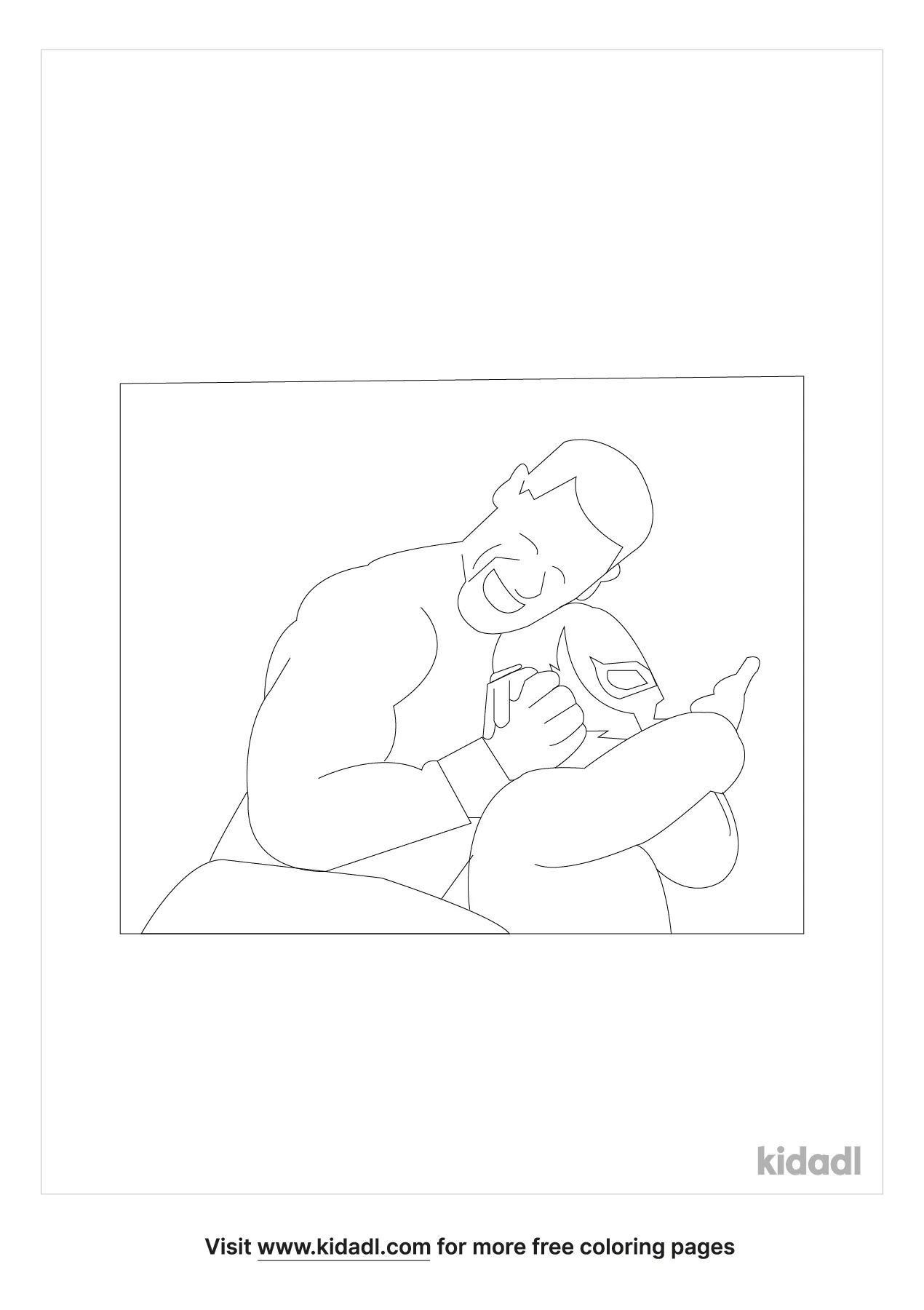 Free john cena and rey mysterio coloring page coloring page printables