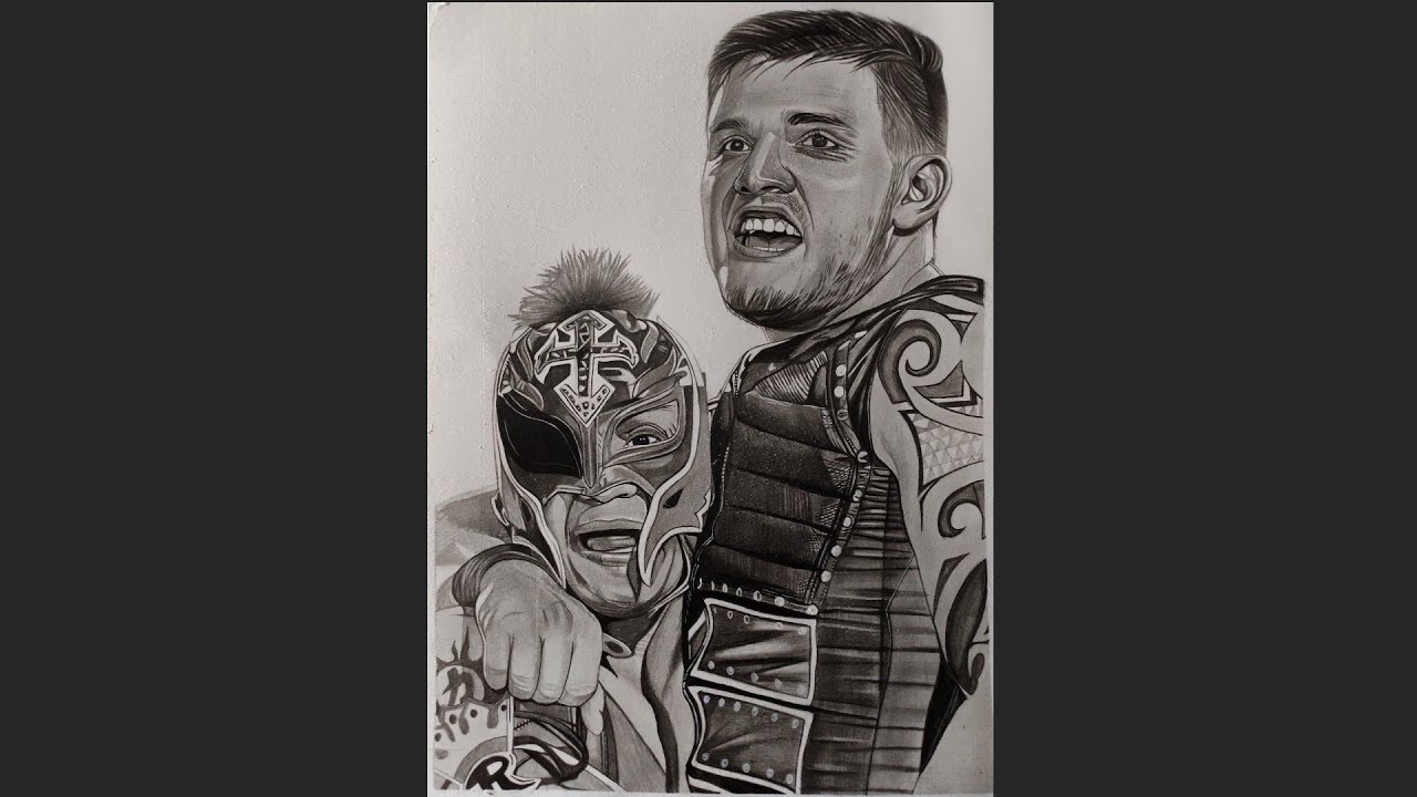 How to draw rey mysterio dominik mysterio smackdown tag team part