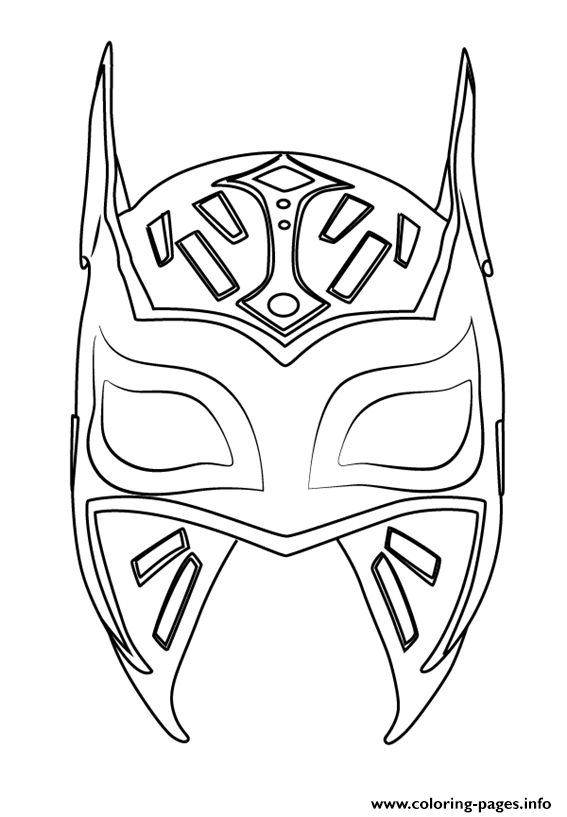 Pin by marybeth wall on masks painting coloring pages wwe coloring pages color