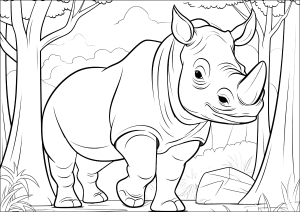 Rhinos for kids
