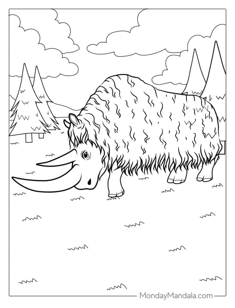 Rhino coloring pages free pdf printables