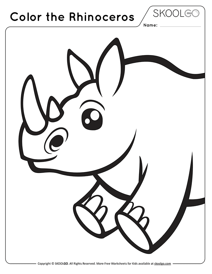 Color the rhinoceros