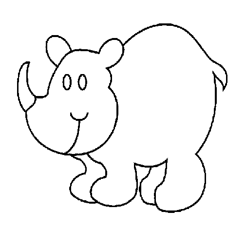 Rhinoceros coloring page