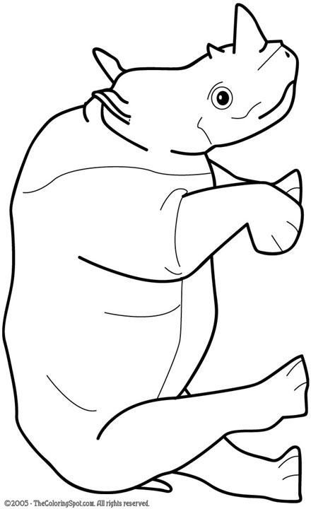Rhinoceros coloring page audio stories for kids free coloring pages colouring printables