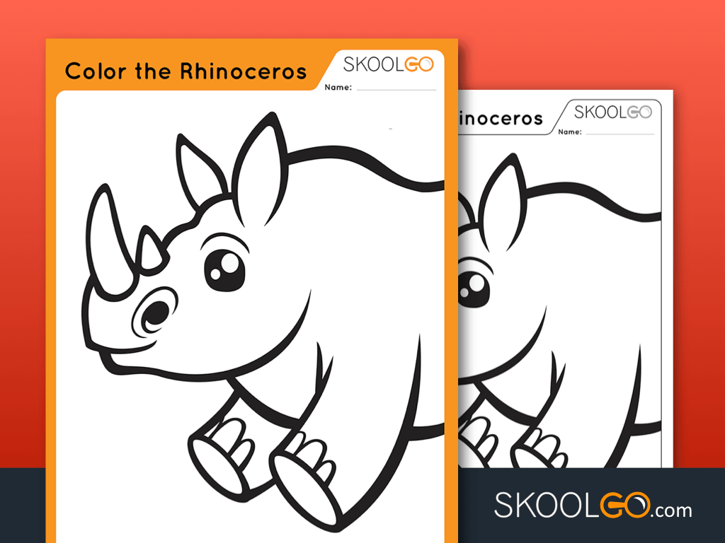 Color the rhinoceros