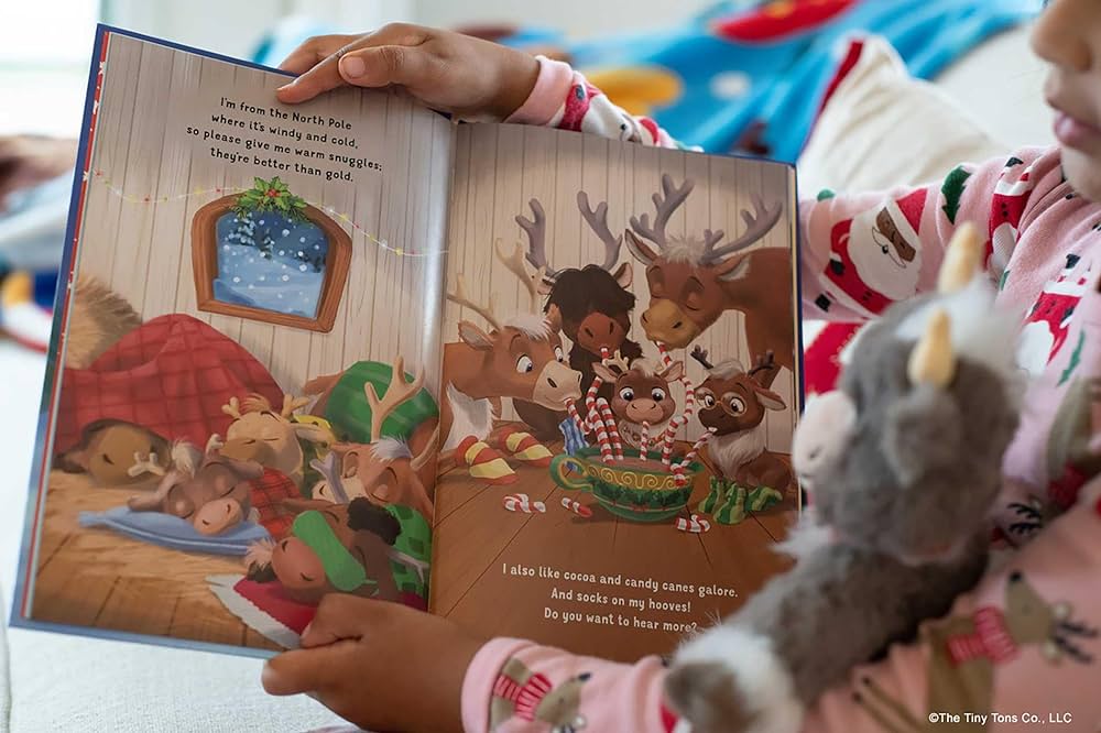 Reindeer in here book plush a christmas friend â a simply magical tradition reed adam yan xindi books
