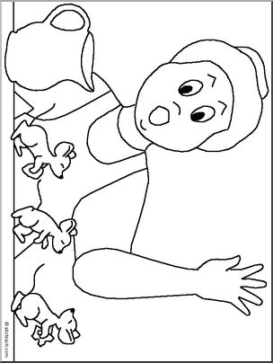 Nursery rhyme coloring pages