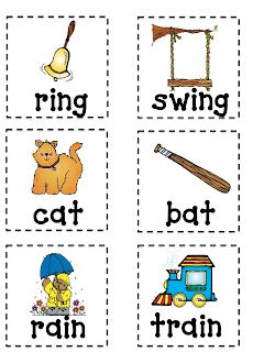 Rhyming flash cards printable predicting reading responses and rhyming