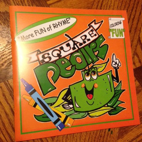 Square pears coloring book more fun of rhyme made in michigan