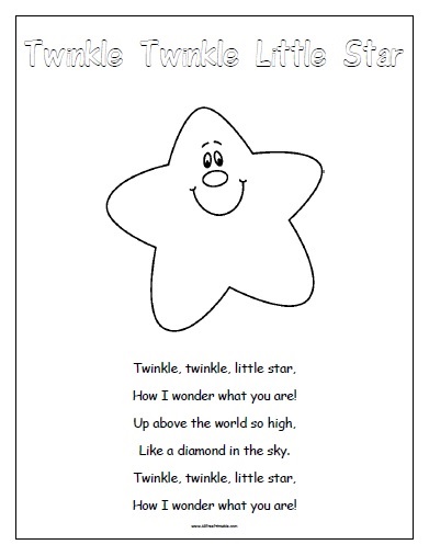 Nursery rhymes â free printable
