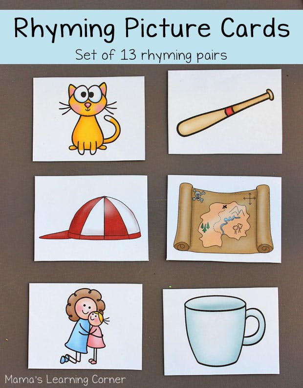 Rhyming picture cards