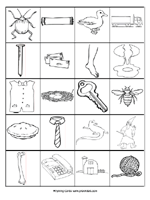 Rhyming cards