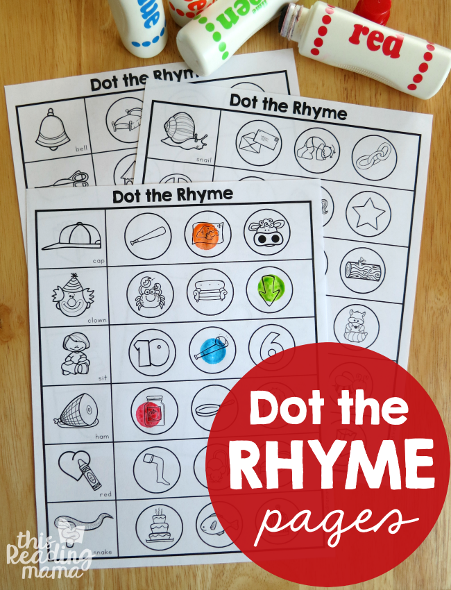 Rhyming worksheets