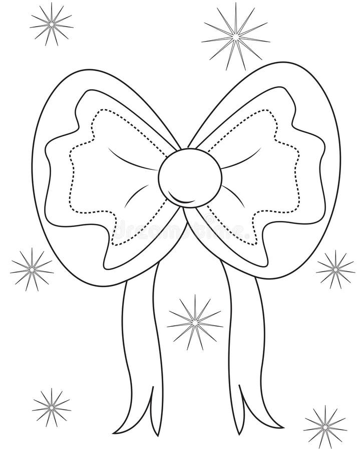 Ribbon coloring page stock illustration illustration of beautiful