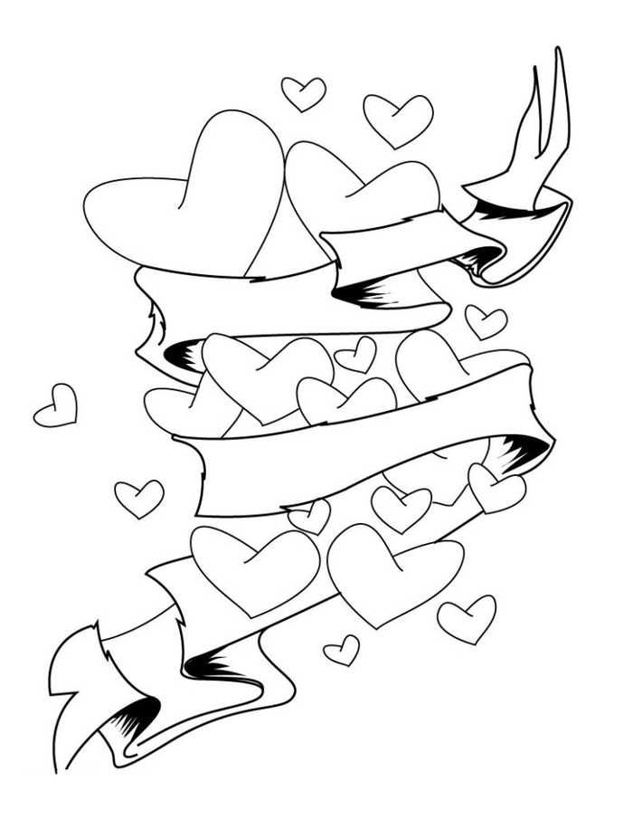 Printable heart coloring pages pdf