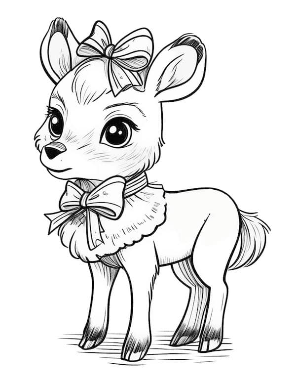 Enchanting deer coloring pages for kids and adults
