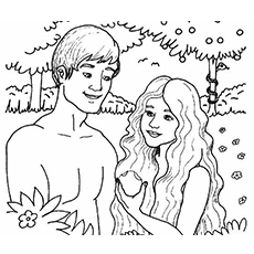 Top freeprintable adam and eve coloring pages online