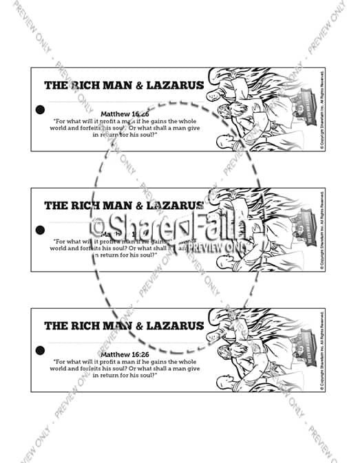 Luke lazarus and the rich man sunday school coloring pages â