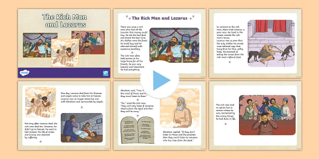 The rich man and lazarus powerpoint ks teacher made