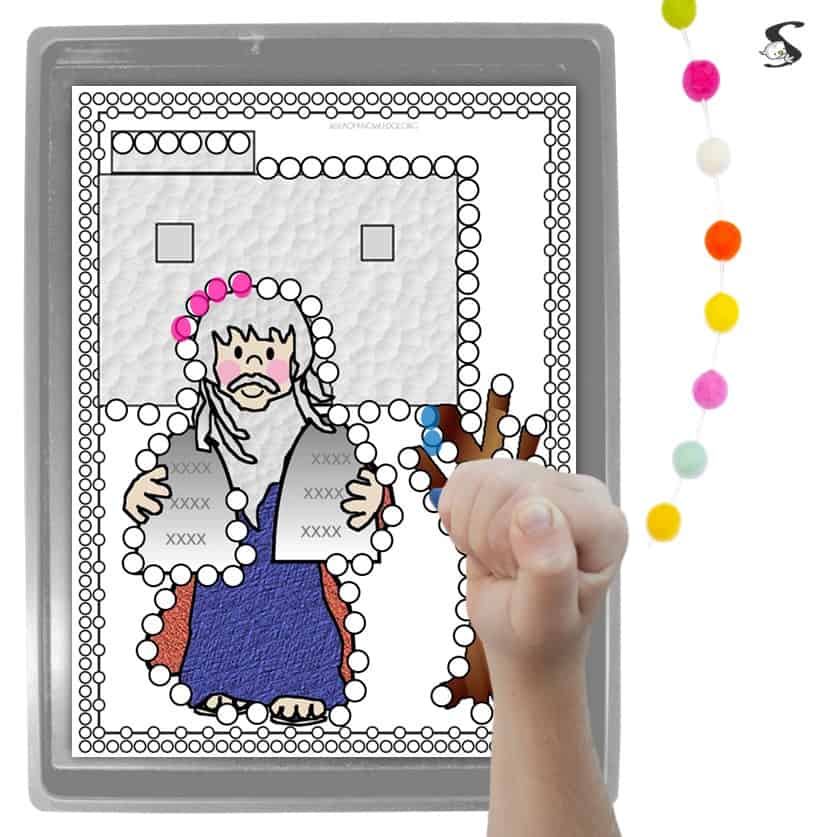 Simple and fun bible crafts for kids free qtip coloring pages