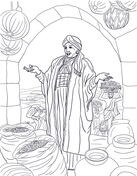 Lazarus and the rich man coloring page free printable coloring pages