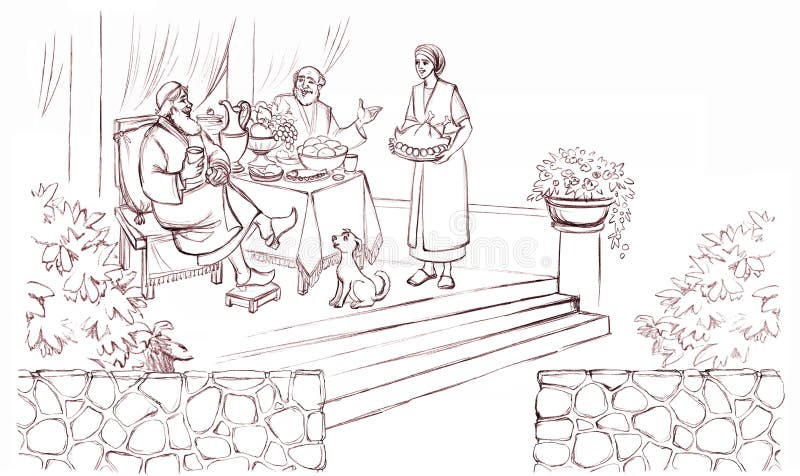 Parable lazarus stock illustrations â parable lazarus stock illustrations vectors clipart