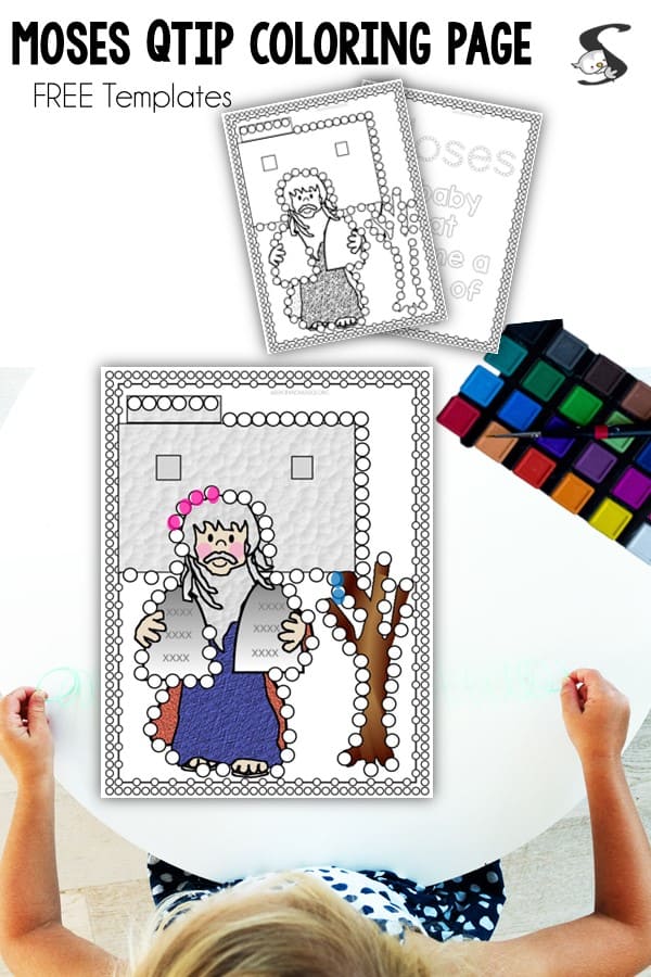 Simple and fun bible crafts for kids free qtip coloring pages