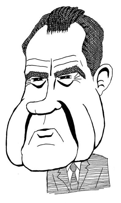 Richard nixon caricature by managerpants on