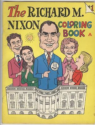 The richard m nixon coloring book vg uncolored â scarce