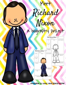 Meet richard nixon biography pages by teach in the peach tpt