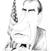 Richard nixon caricature canvas print canvas art by edmund valtman