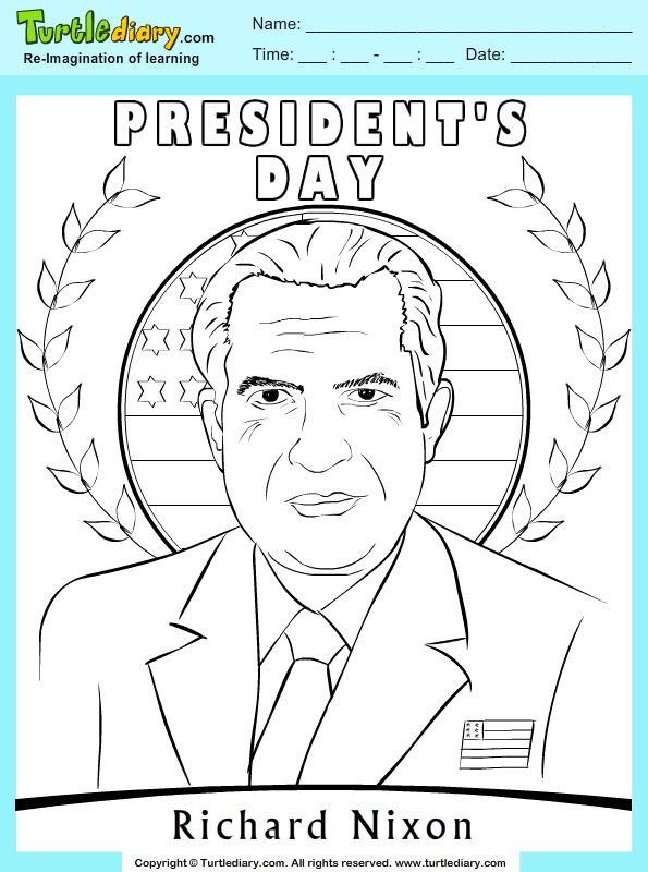 Richard nixon coloring page coloring sheet coloring pages richard nixon nixon