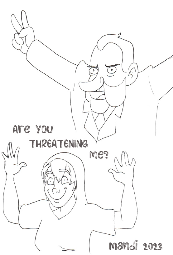 Richard nixon threatens me by mandiloriann on