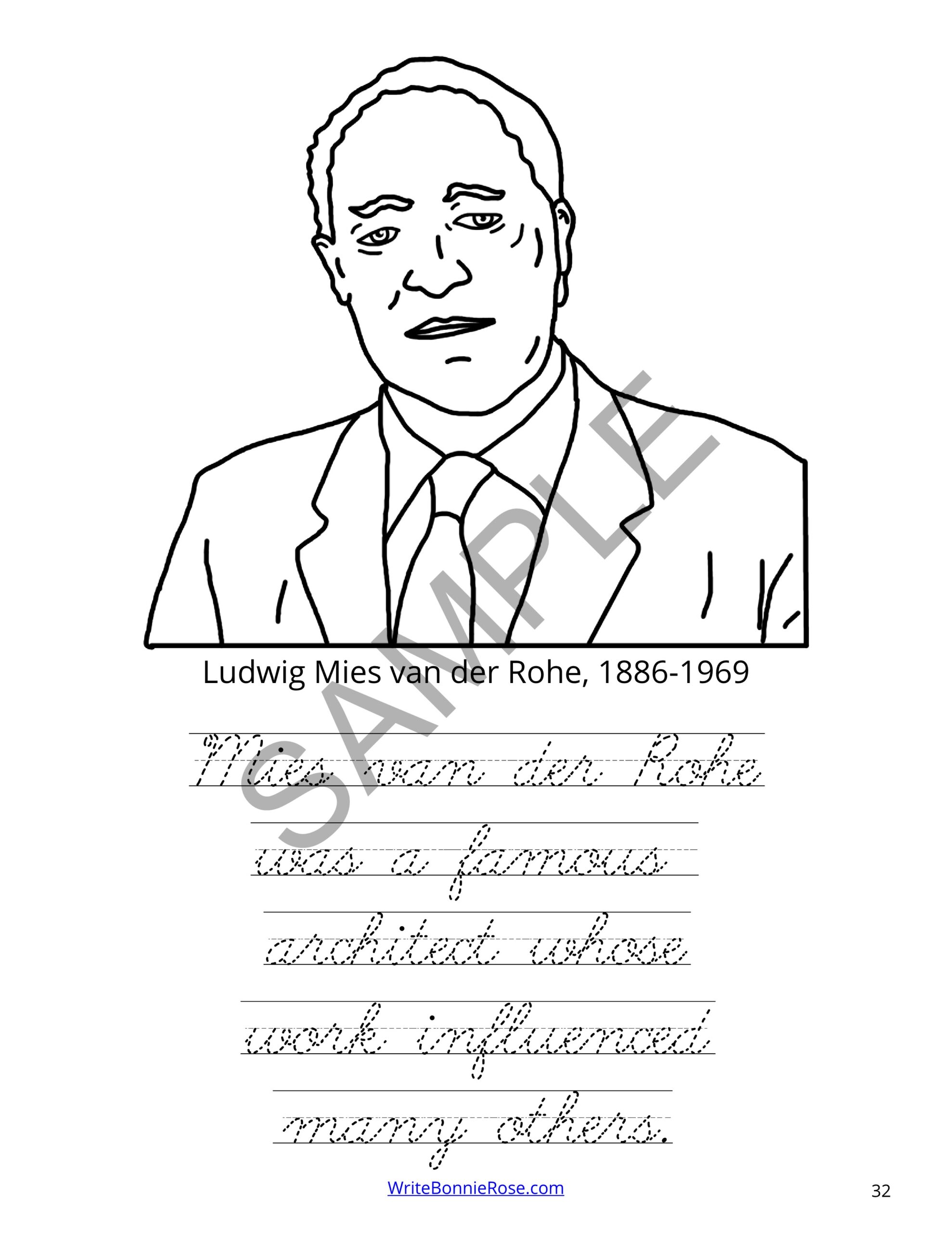 Famous americans of the s coloring book