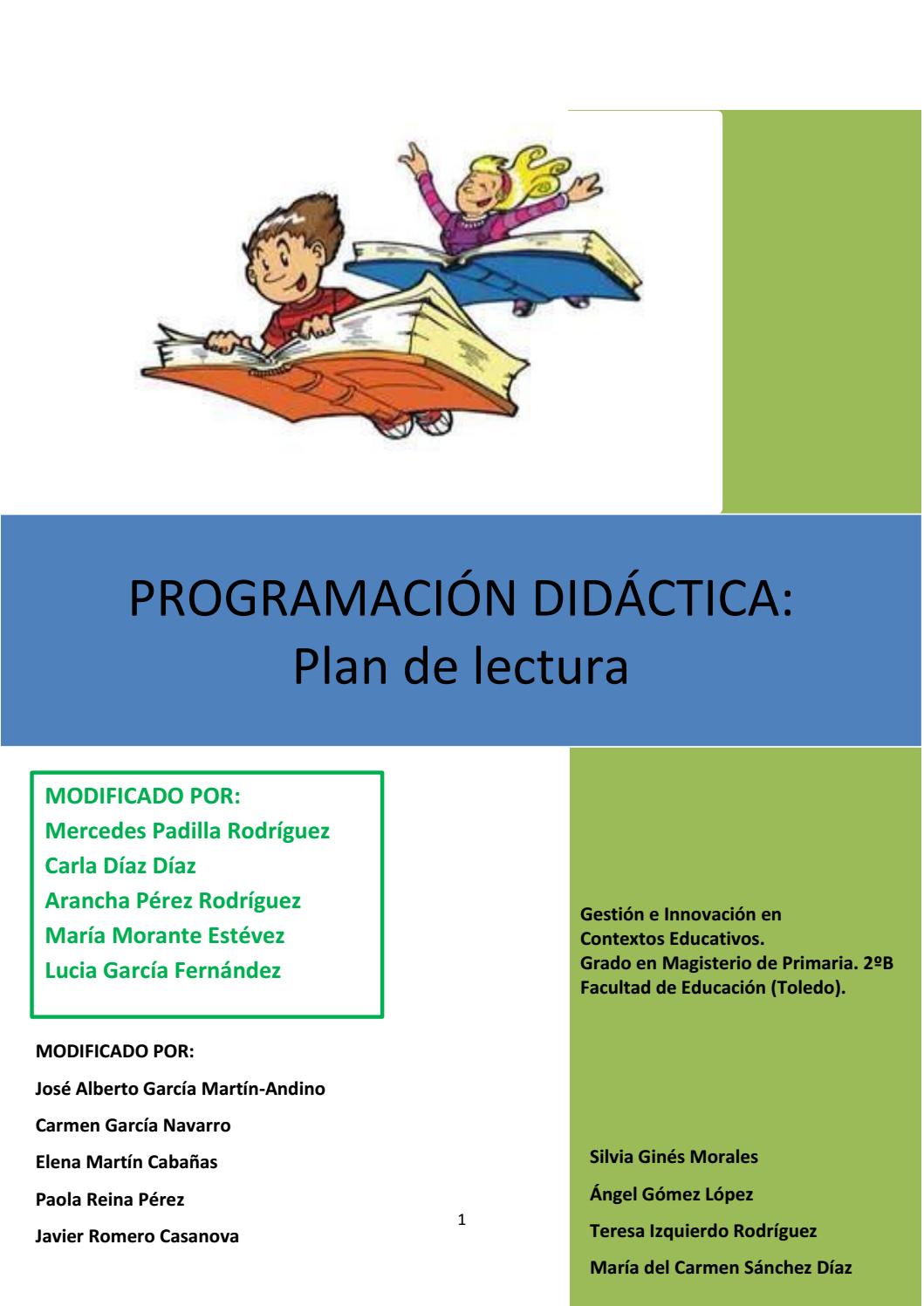 Plan de lectura grupal by diego lillo