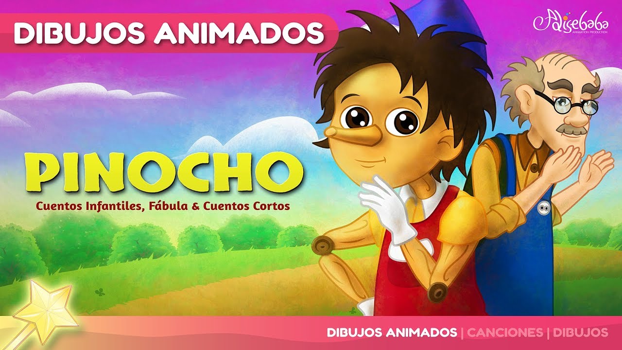 Pinocho cuento para niãos dibujos animados cuentos infantiles en espaãol