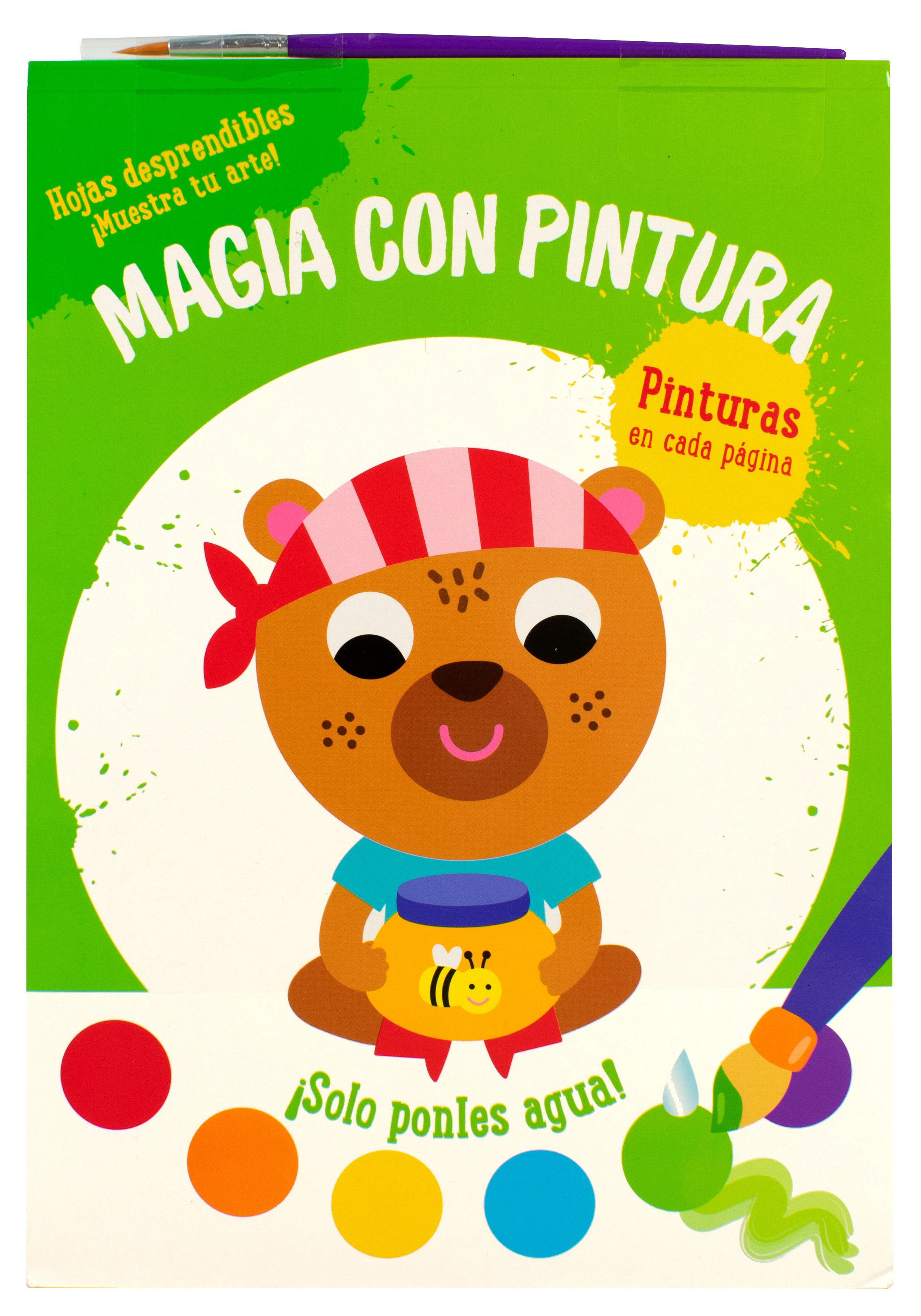 Libro para niãos magia con pintura oso